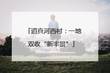 道真河西村：一地双收“新丰景”