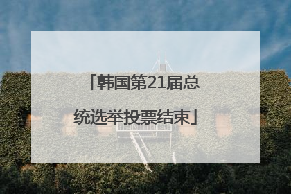 韩国第21届总统选举投票结束