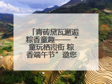 青砖黛瓦邂逅粽香童趣——“童玩栖霞街 粽香端午节”邀您共织时光记忆
