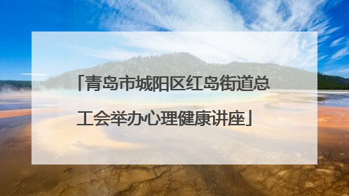 青岛市城阳区红岛街道总工会举办心理健康讲座