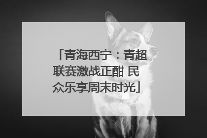 青海西宁：青超联赛激战正酣 民众乐享周末时光