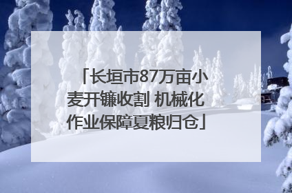 长垣市87万亩小麦开镰收割 机械化作业保障夏粮归仓
