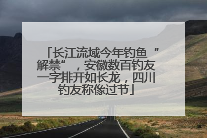 长江流域今年钓鱼“解禁”，安徽数百钓友一字排开如长龙，四川钓友称像过节