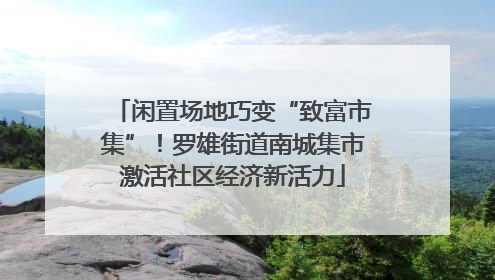 闲置场地巧变“致富市集”！罗雄街道南城集市激活社区经济新活力
