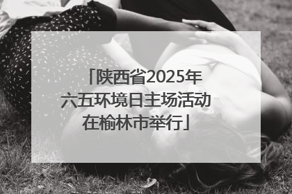 陕西省2025年六五环境日主场活动在榆林市举行