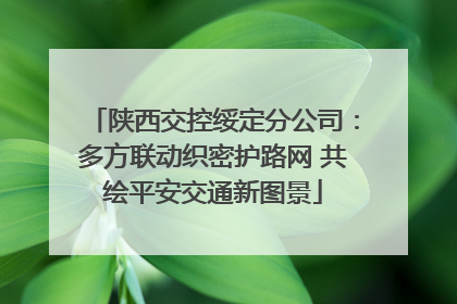 陕西交控绥定分公司：多方联动织密护路网 共绘平安交通新图景