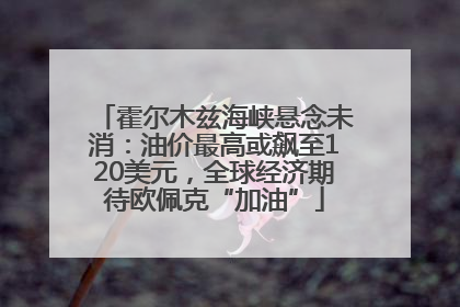 霍尔木兹海峡悬念未消：油价最高或飙至120美元，全球经济期待欧佩克“加油”