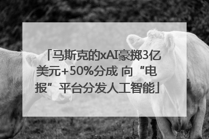 马斯克的xAI豪掷3亿美元+50%分成 向“电报”平台分发人工智能