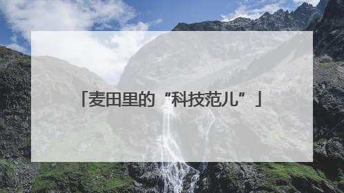 麦田里的“科技范儿”