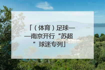 （体育）足球——南京开行“苏超”球迷专列