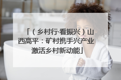 （乡村行·看振兴）山西高平：矿村携手兴产业 激活乡村新动能