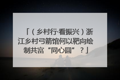 （乡村行·看振兴）浙江乡村弓箭馆何以靶向绘制共富“同心圆”？