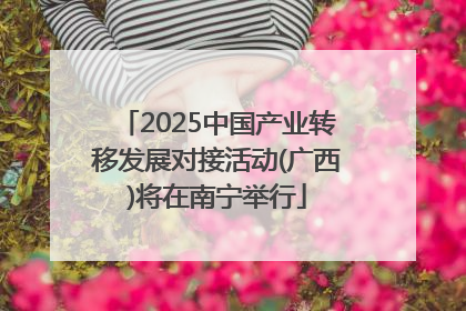 2025中国产业转移发展对接活动(广西)将在南宁举行