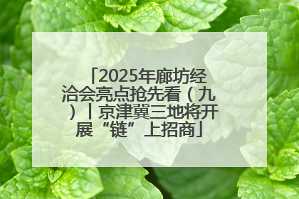 2025年廊坊经洽会亮点抢先看（九）丨京津冀三地将开展“链”上招商