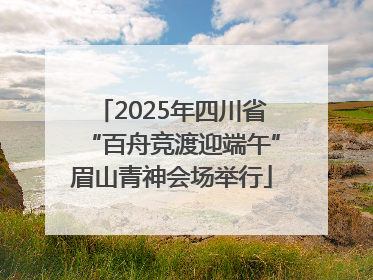 2025年四川省“百舟竞渡迎端午”眉山青神会场举行