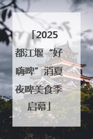 2025都江堰“好嗨啤”消夏夜啤美食季启幕