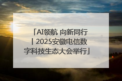 AI领航 向新同行丨2025安徽电信数字科技生态大会举行