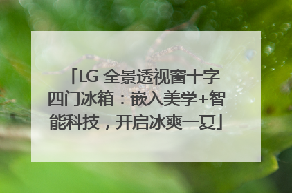LG 全景透视窗十字四门冰箱：嵌入美学+智能科技，开启冰爽一夏