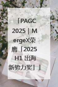 PAGC 2025｜MergeX荣膺「2025 H1 出海新势力奖」